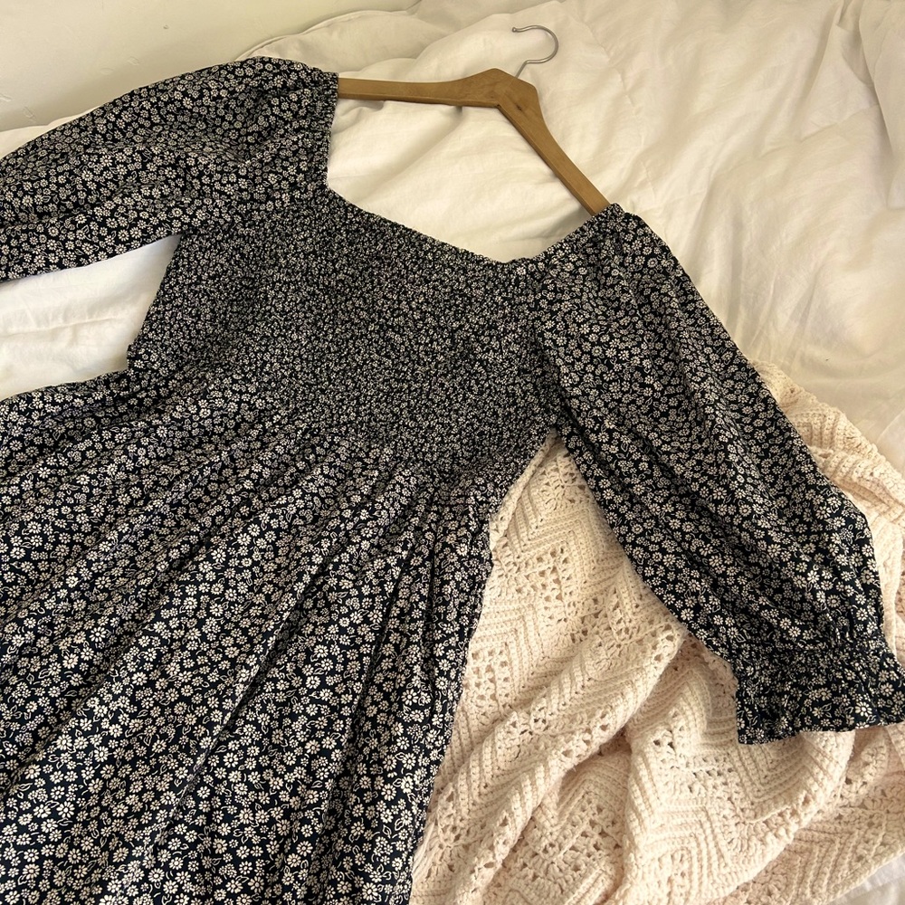 Black/off white Dress